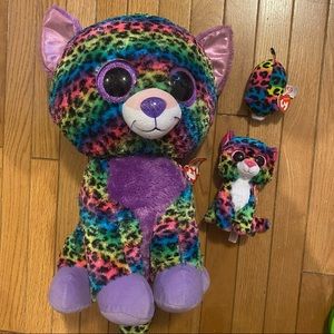 Rainbow Kitty Cat Ty Beanie Boo